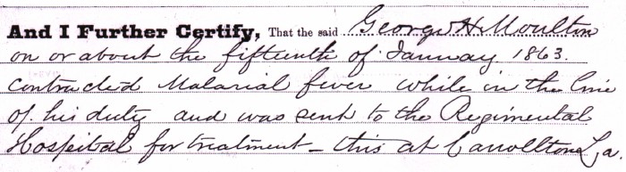 Officer's Certificate of Disability, Sept 27, 1881