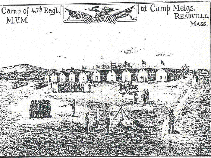 Camp of the 45th Regt MVM at Camp Meigs, Readville, Mass
