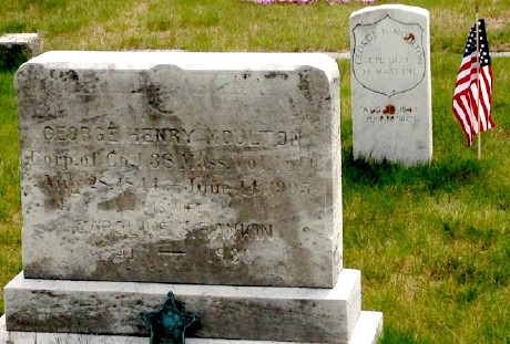 Gravesite of George Henry Moulton and Caroline S Rankin