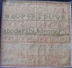 1831 sampler by Marianna Woodward