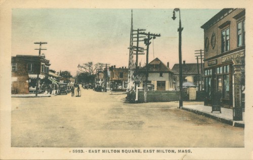 postcard of East Milton Square