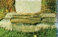 postcard of the Granite Railway historical marker