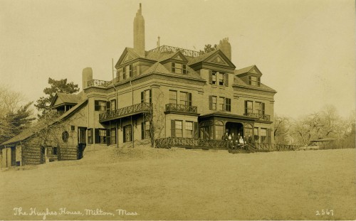 postcard of the Hughes House