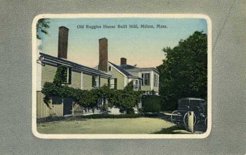 postcard of the old Ruggles House