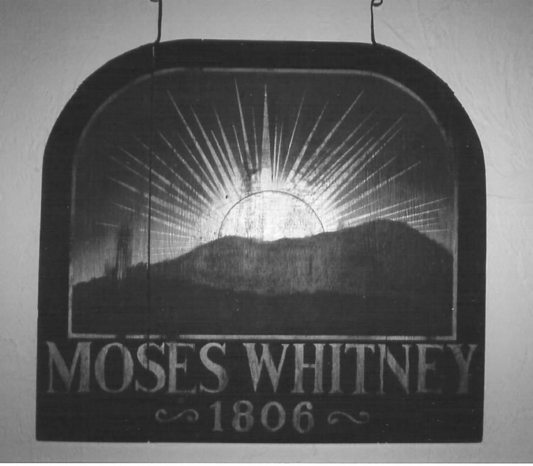 Reproduction of Rising Sun Tavern sign