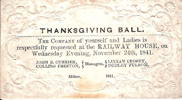 Thanksgiving Ball Invite